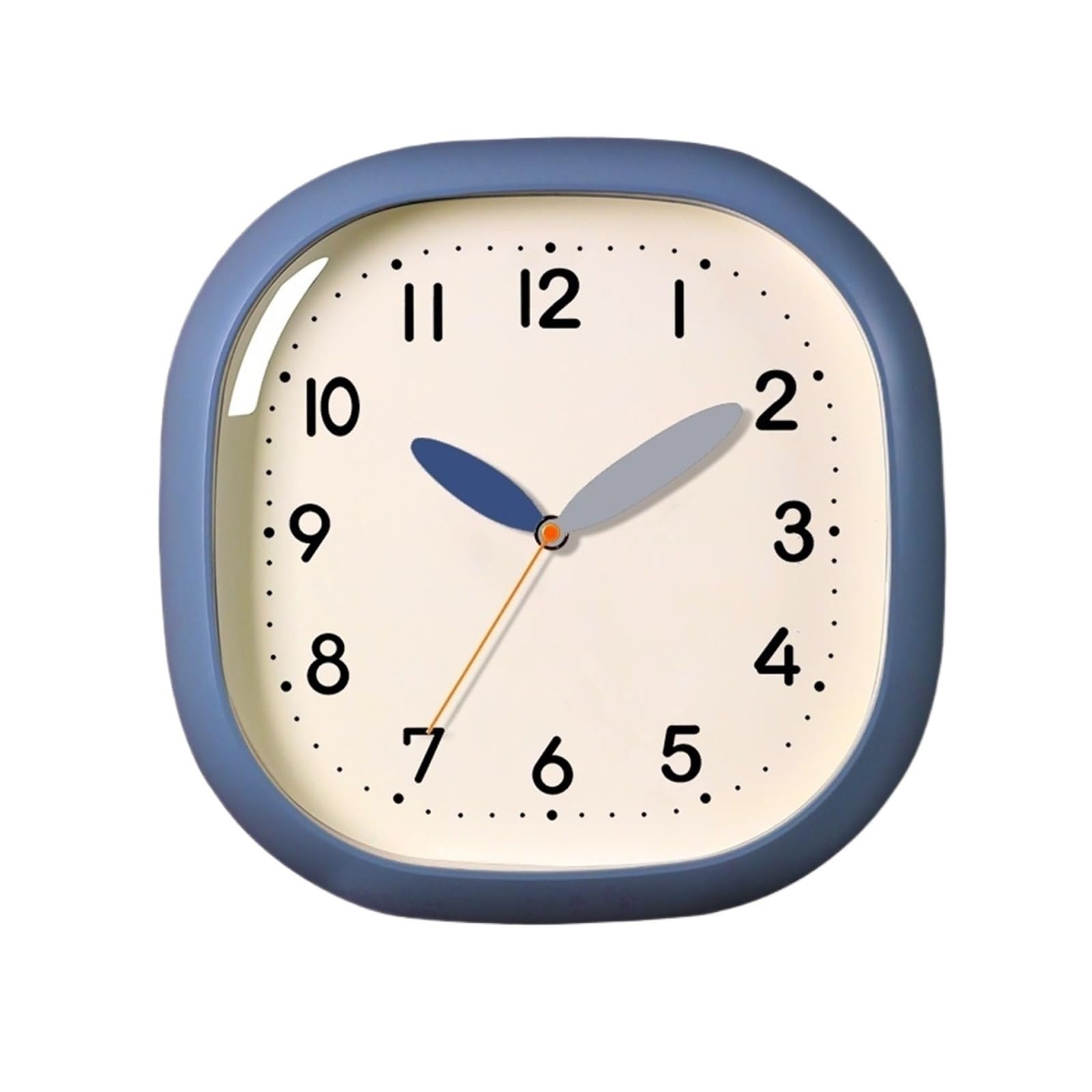 DFHS46JK Wall Decor Cream-Style Wall Clock Silent Operation No Drilling Required Battery Powered for living room decor(Blue)