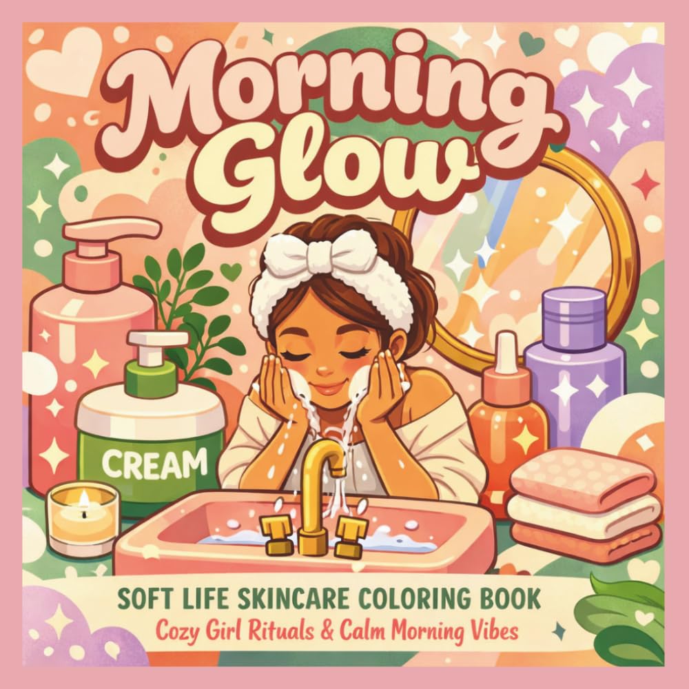 Morning Glow: Soft Life Skincare Coloring Book: Cozy Girl Rituals, Calm Mornings & Feel-Good Self-Care Moments