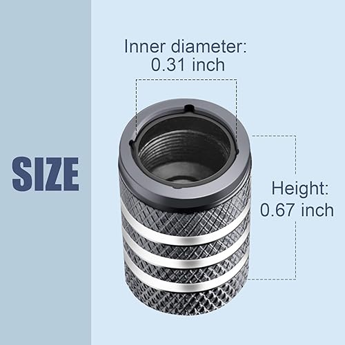 Vista 169 de Cubierta de tapón de válvula para neumático Paquete de 5 tapas de aire de metal, forro de plástico, resiste la corrosión, contra fugas, de rock and