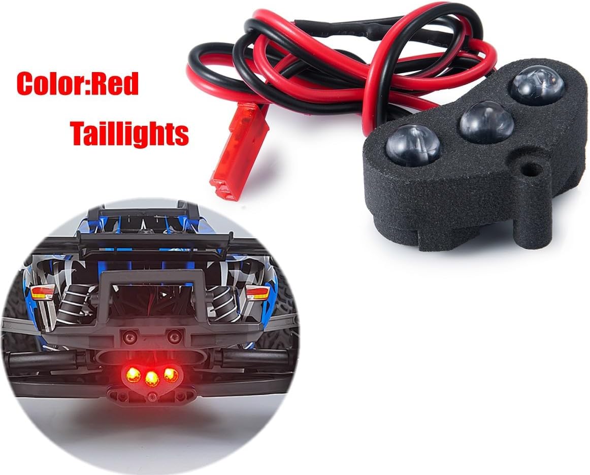 1/10 RC Car Led Light Kit Headlights Taillights Front/Rear Lamp Upgrades for TRX Rustler 4×4 VXL XL-5 Truck Car