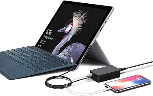 Miniatura 6 de Surface - Cargador Pro para laptop de 65 W, 44 W, 36 W, 24 W, compatible con Microsoft Surface Pro 3/4/5/6/7/8/9/X Laptop 1/2/3/4 Go 1/2/3 Book