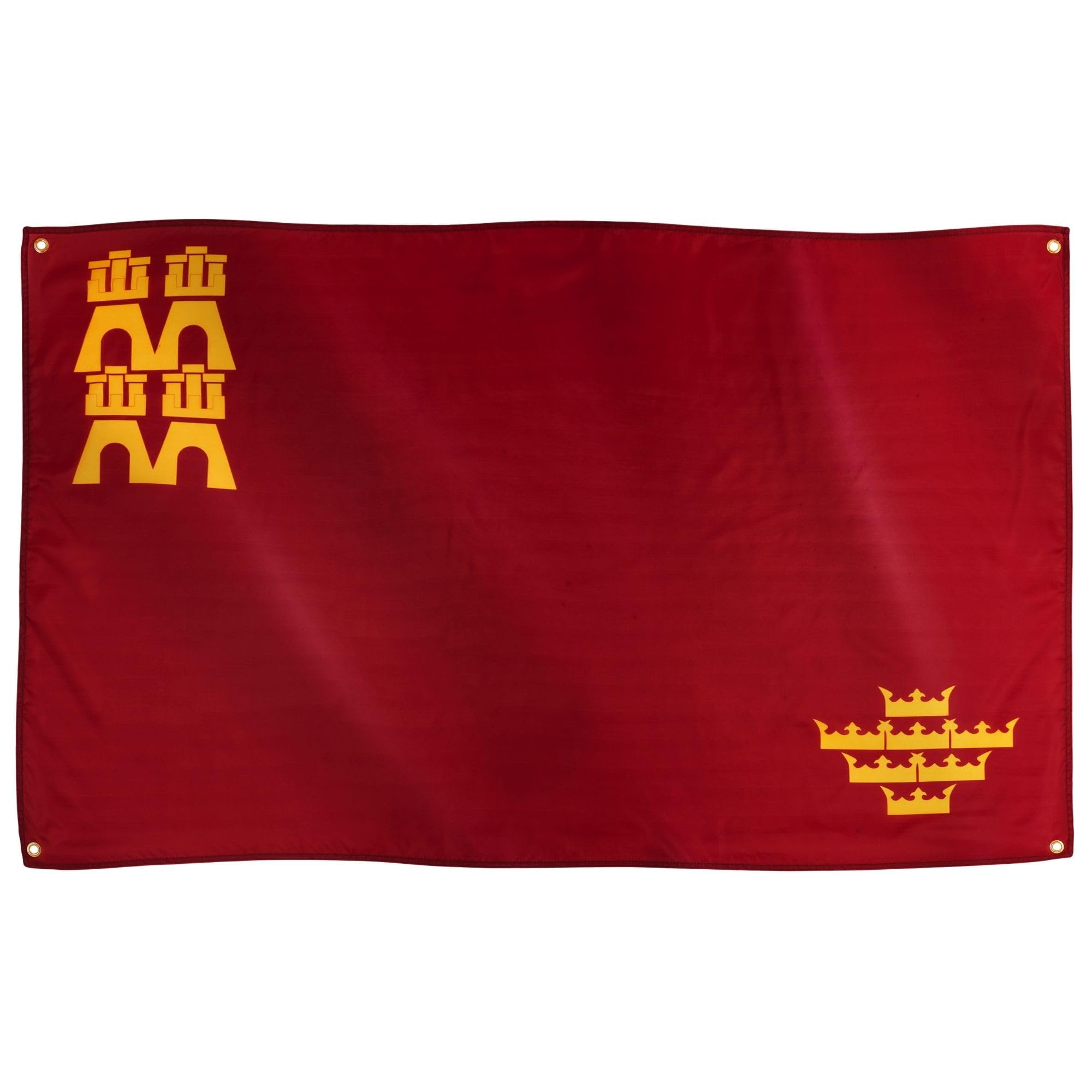 Runesol Murcia Flag, 91x152cm, 3ft x 5ft, 4 Grommets, Eyelet In Every Corner, Region of Murcia, Múrcia, Premium Flags, Inside