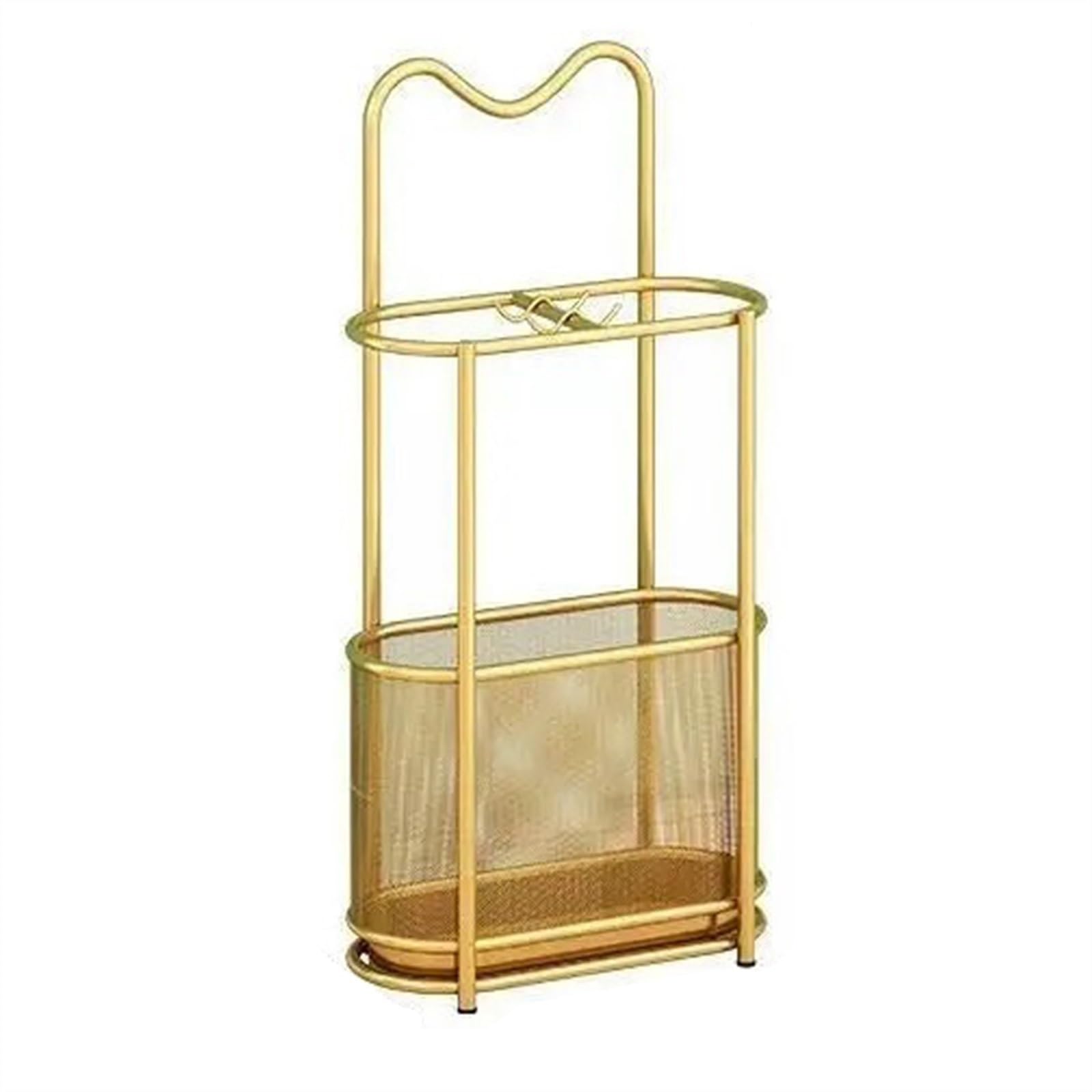 SONGYL-20249 Umbrella Stand Storage Box Umbrella Stand Holder Gold Parasol Wall Metal Stands Home Decorate Accessories Entryway(Gold)