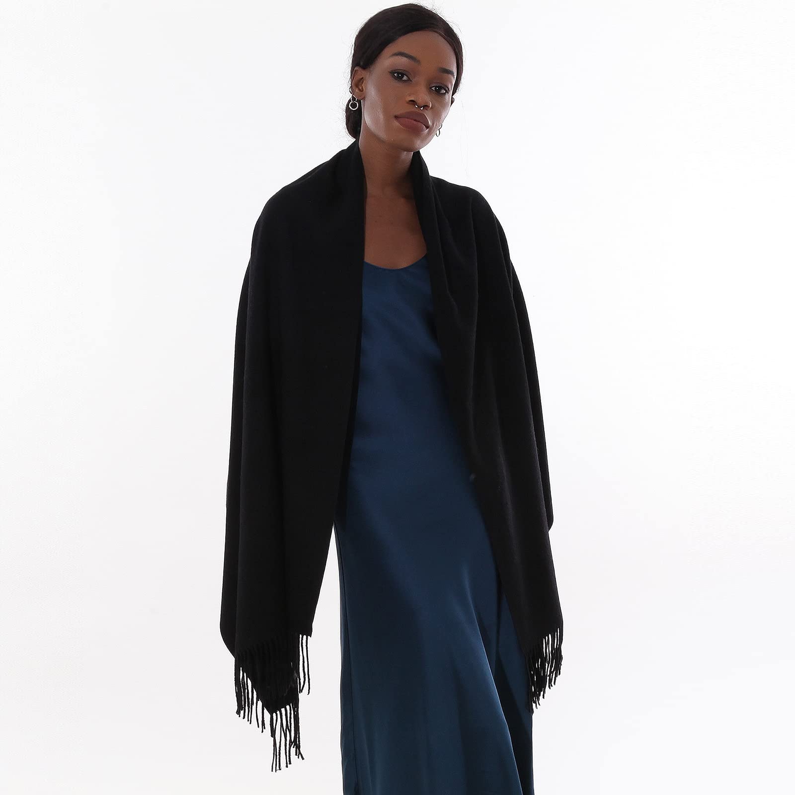 Sciarpa Pashmina Donna Invernale Scialle Sciarpe Elegante Cerimonia Grande Stole Foulard Scialle da Abito Sera