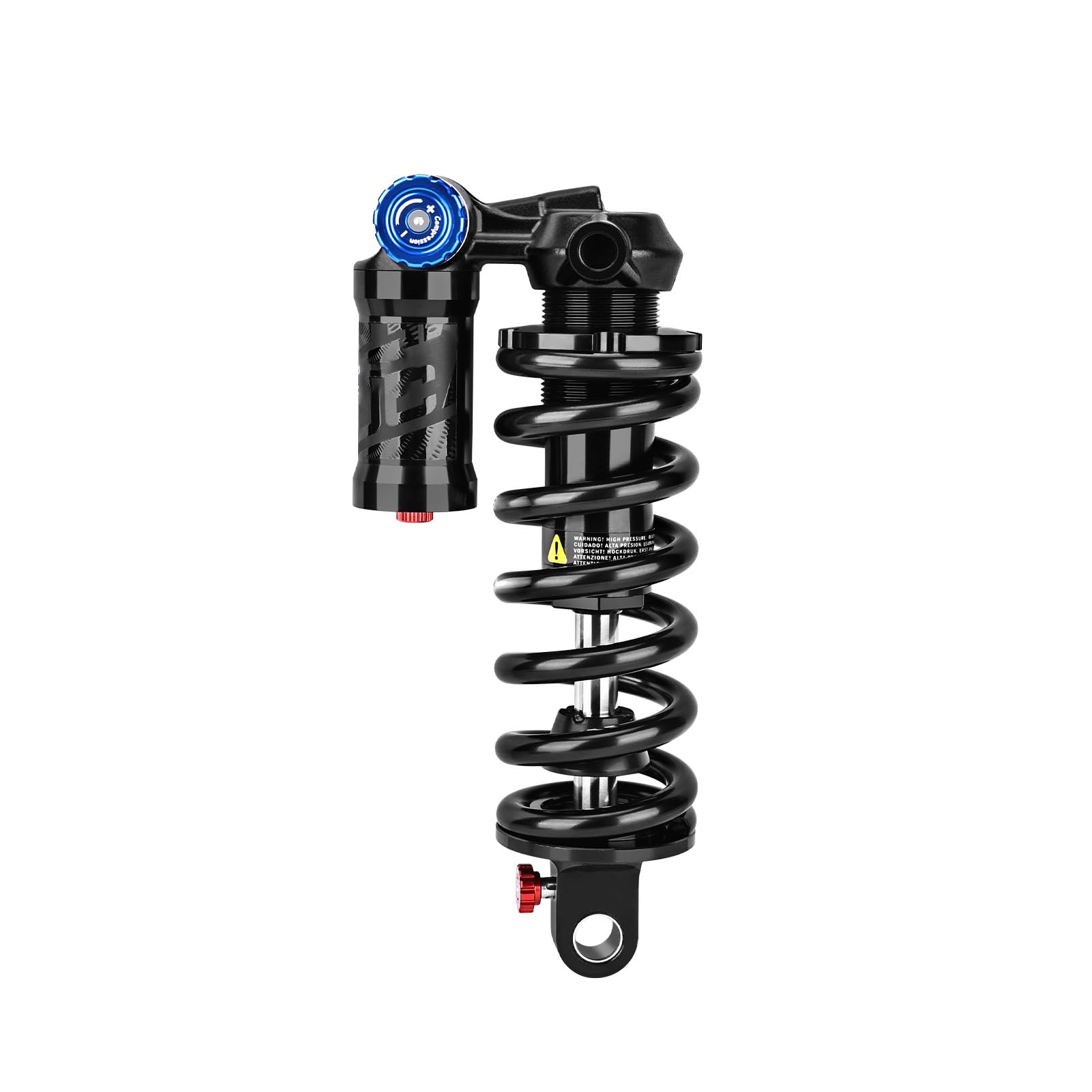 Topiky Mountainbike-Stoßdämpfer Hinten, 550 Lbs, Robuste Schraubenfeder für Downhill-Fahrer (185MM 550LB 54x24 Buchse)