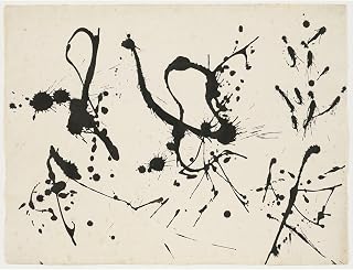 Jackson Pollock Untitled (6) | Abstract Expressionist Action Painting | 40x30 Inches Rolled Poster Wall Art Print | Ideal for Living Room, Office & Gallery Wall Decor