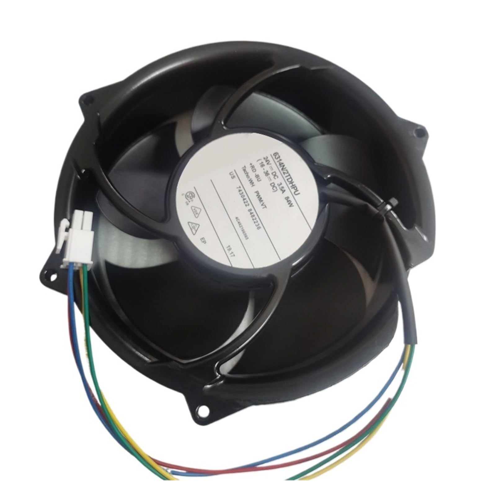 KNIUWMBMH Fan 6314N/2TDHPU 172x51mm 24VDC 318CFM 3.5A 84W 4pins DC Cooling Fan