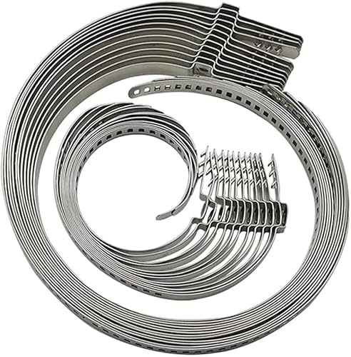 CV Boot Clamp Kit - 304 Stainless Steel Universal Adjustable Axle Boot CV Joint Bands Drive Axle Shaft Joint Crimp Clamps 30PCS(15pcs Small + 15pcs Large)