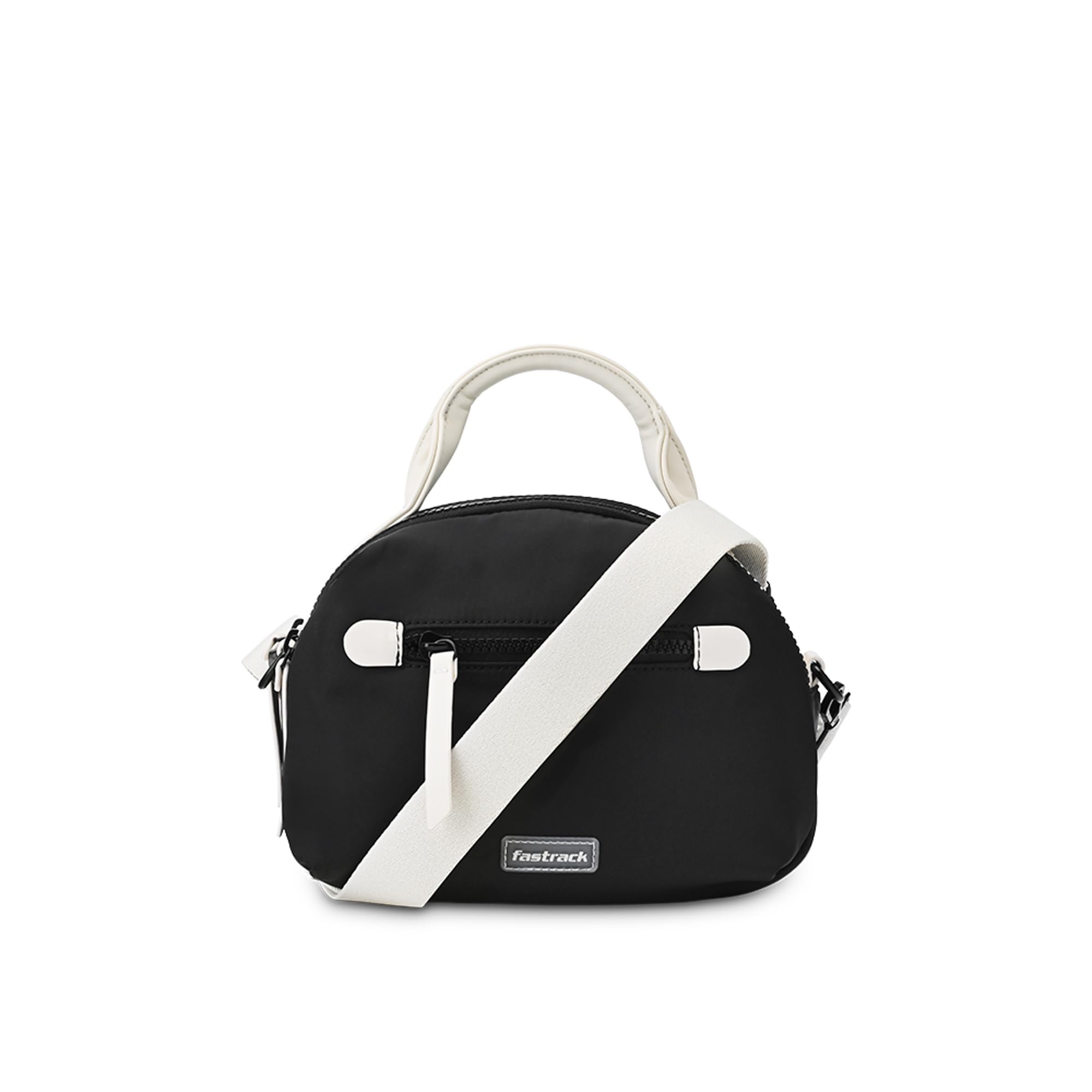 Sling Bag for Men & Women | Medium Nylon Sling with Colorblock Design, Zipper Closure, Webbing Strap & Detachable Sling | 2 Compartments with Internal Utility Pockets for Daily Use-image-22