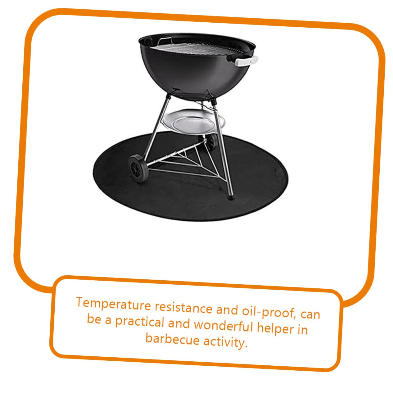 ibasenice Tappetino Ignifugo per Barbecue e all Materiale Silicone Riutilizzabile e Facile da per da