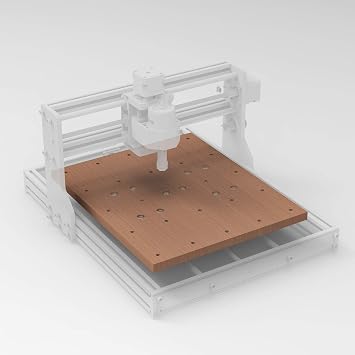 Genmitsu 3040 MDF Spoilboard, Work with 3040 Y-Axis Extension Kit, 3018 CNC Upgraded Accessories Compatible with Most 3018, 3018-PRO/ 3018-MX3, 30 x 36 x 1.5cm (11.8'' x 14.1'' x 0.6'')