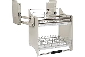 Rev-A-Shelf Over the Refrigerator 2-Tier Pull-Out Shelf Organizer