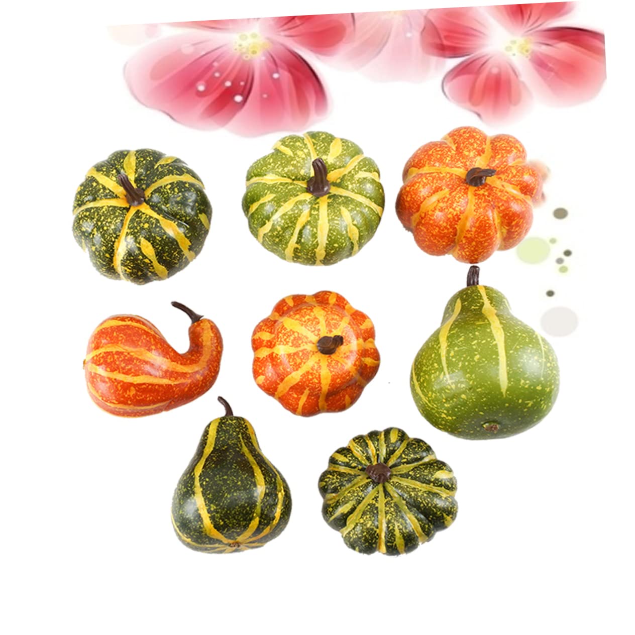 Abaodam 16 STK Kürbis- Halloween-kürbis Realistisch Faux Eicheln Ornamente Schaumkürbis Künstliches Halloween-gemüse Gefälschtes Gemüse Herbstdeko Modell Gefälschter Kürbis