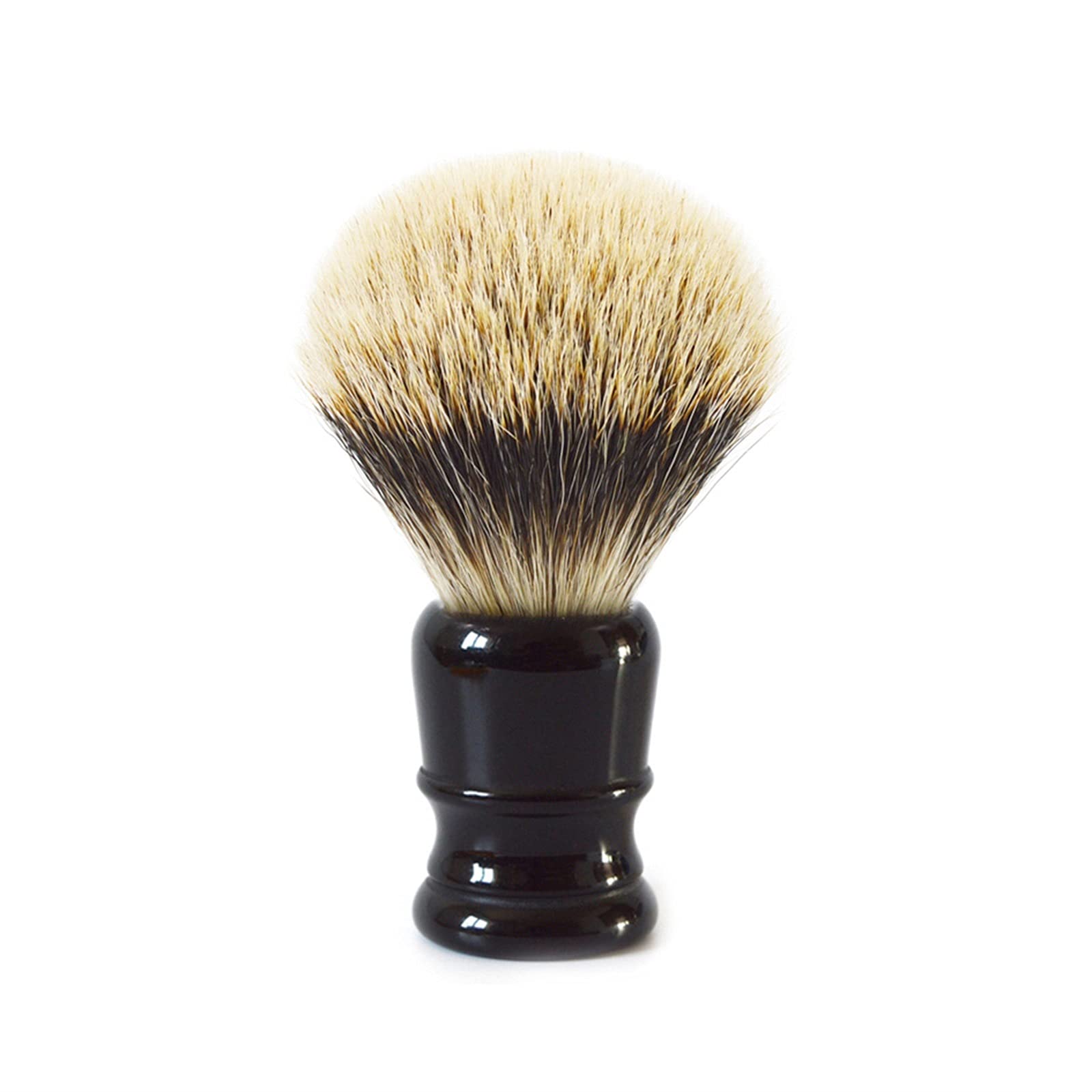 AnSafe Pennello da Barba Fatto a Mano Tasso Capelli Barba Pennello in Schiuma Portatile Manico in Resina Pennello da Barba Bagnato