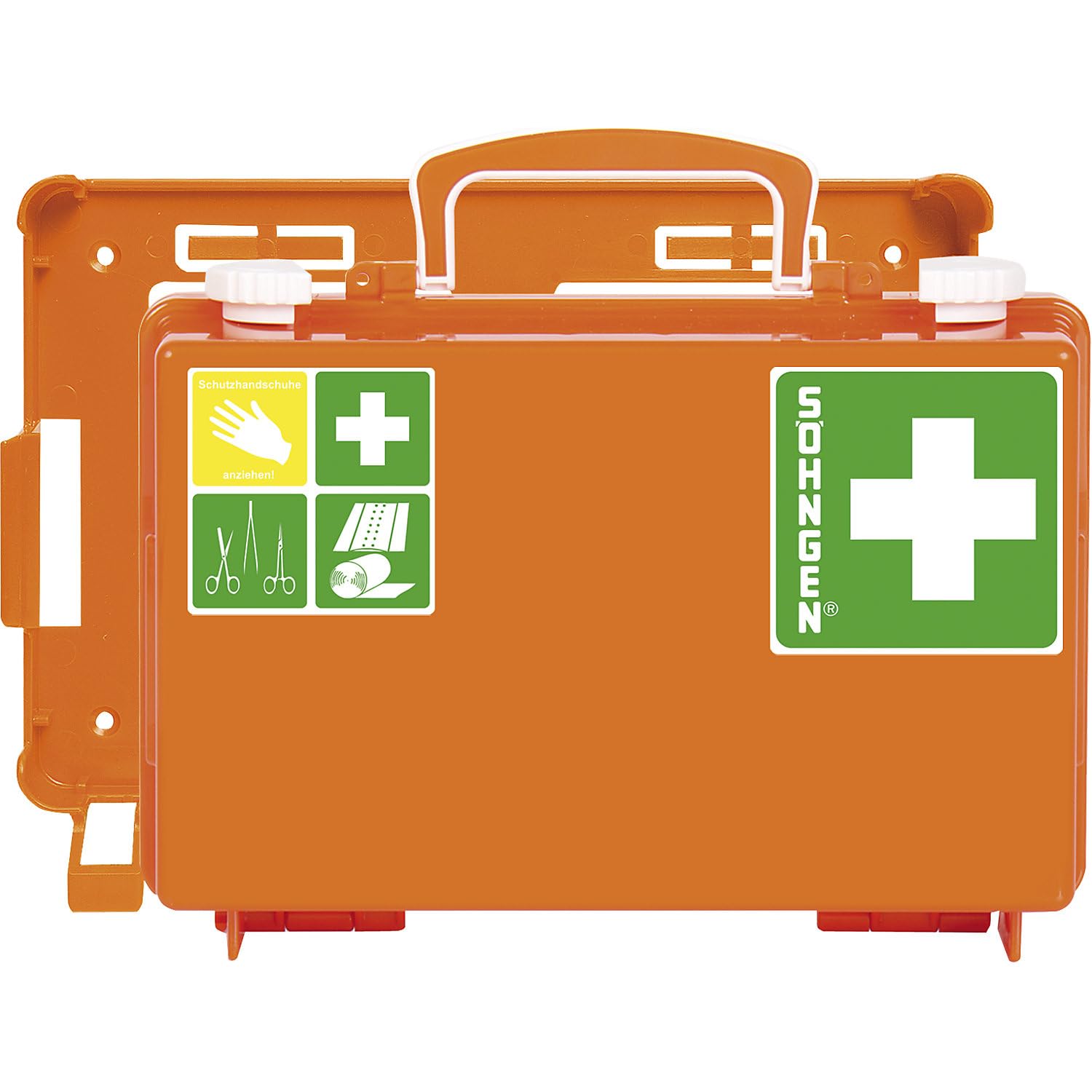 Söhngen 0301125 Kit Primeros Auxilios (maletín quick-cd DIN 13157 Naranja | H x A x P 170 x 260 x 110 mm,