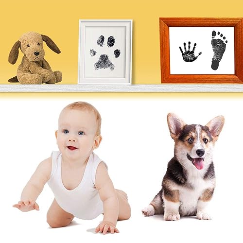 Miniatura 6 de Almohadilla de tinta para huella de bebé, huella de bebé, almohadilla de huella de pata, crea un impresionante sello de recuerdo, almohadilla de