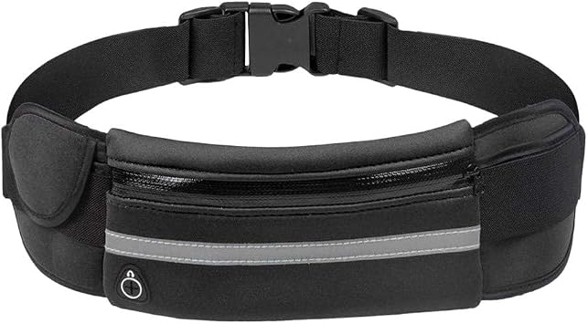 Slim Running Belt, Waterproof Fanny Pack for Men,Phone Holder for Running,Reflective Waist Bag for Women,Runners Belt Pouch,Money Belt,Waist Pack for Workout Travel Running Camping