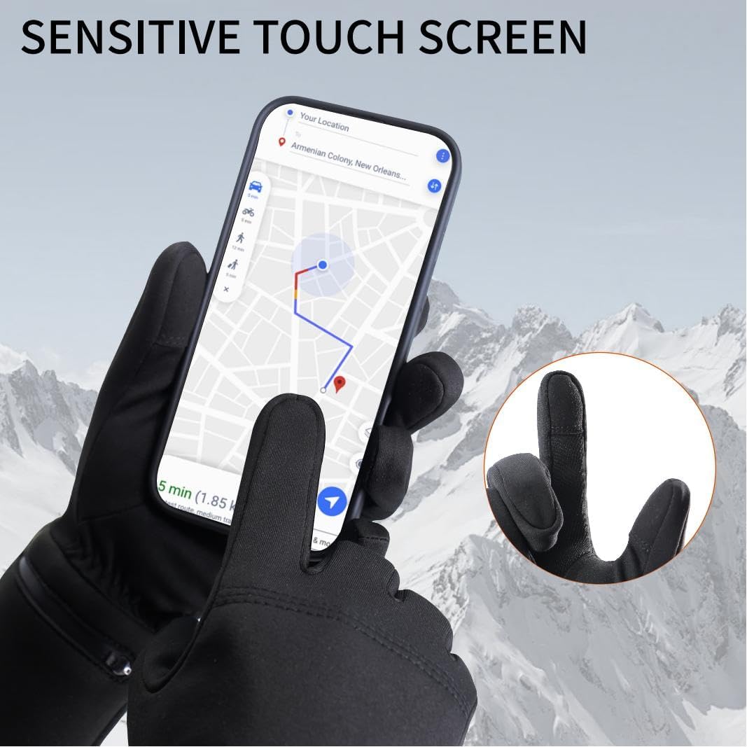 Heated Glove Liners for Men and Women, Rechargeable Lithium Battery Electric Heated Gloves, Winter Warmth Glove, Thin Hand Warmers for Skiing, Hiking, Cycling - Image 5