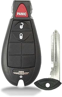 KeylessCanada © 1 New Replacement Keyless Entry 3 Buttons Remote Start Car Key Fob M3N5WY783X, IYZ-C01C 56046707AE For Town Country Challenger Charger Durango Journey Grand Caravan & Ram
