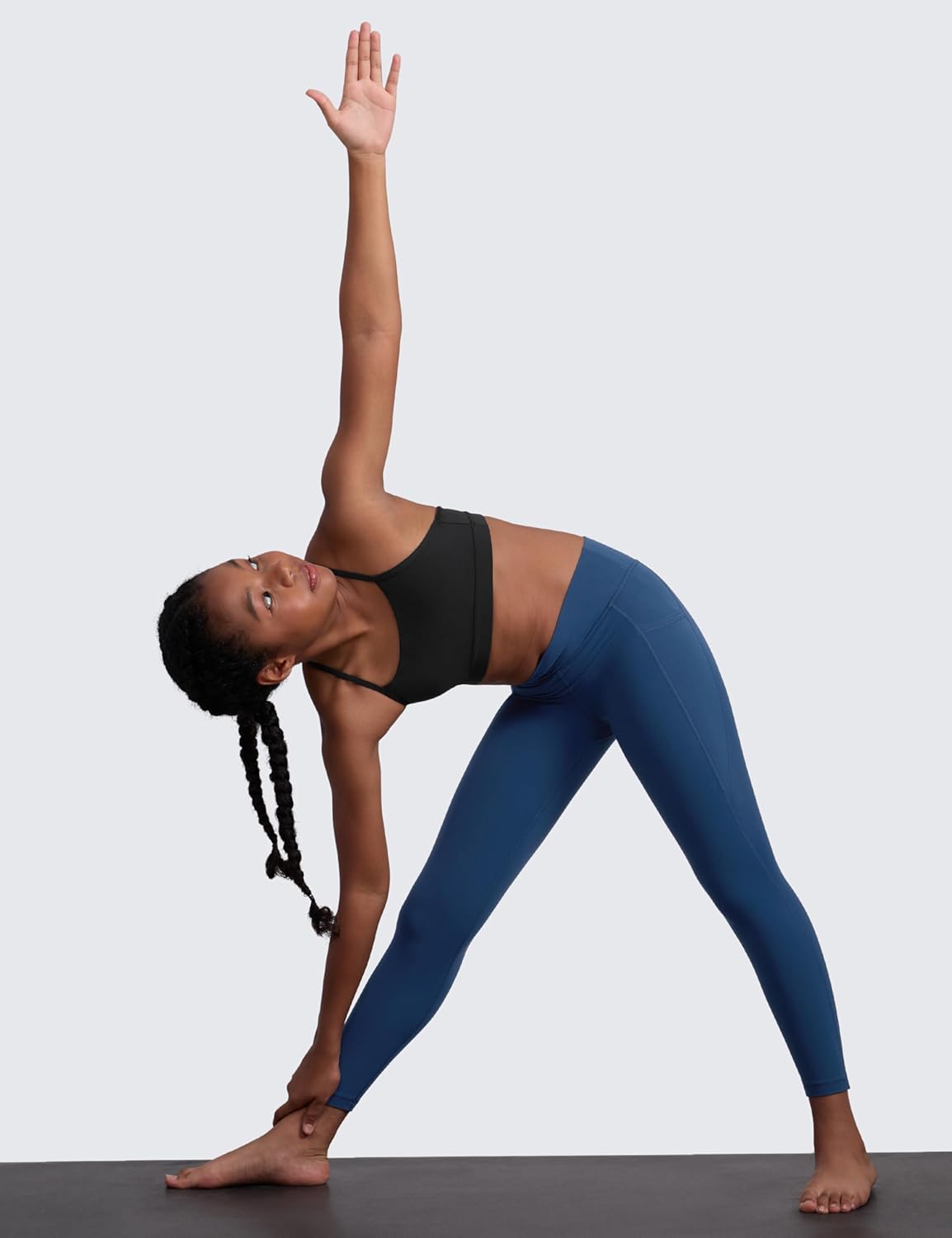 CRZ YOGA Girls Butterluxe Y Back Sports Bra - Yoga Athletic Casual Tops Scoop Neck Spaghetti Strap Padded Crop Kids Teen - Image 3