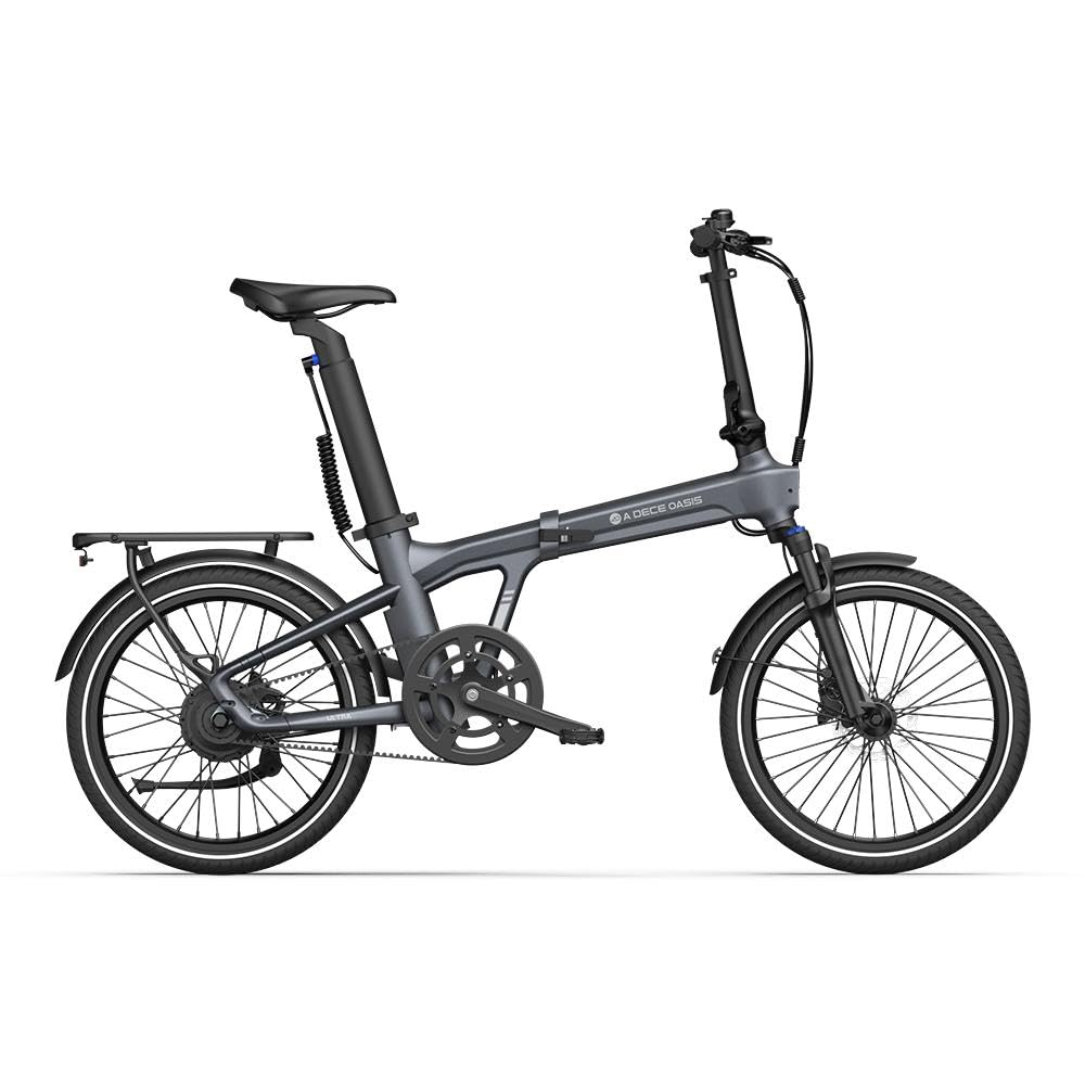 Ado Air20ultra2026 Bicicleta Eléctrica Plegable, Bicicleta Urbana 20'' Asistencia EléCtrica, Motor AutomáTico Bafang 36V250W, App y NFC, Luces Integradas, Incluye Cesta Delantera