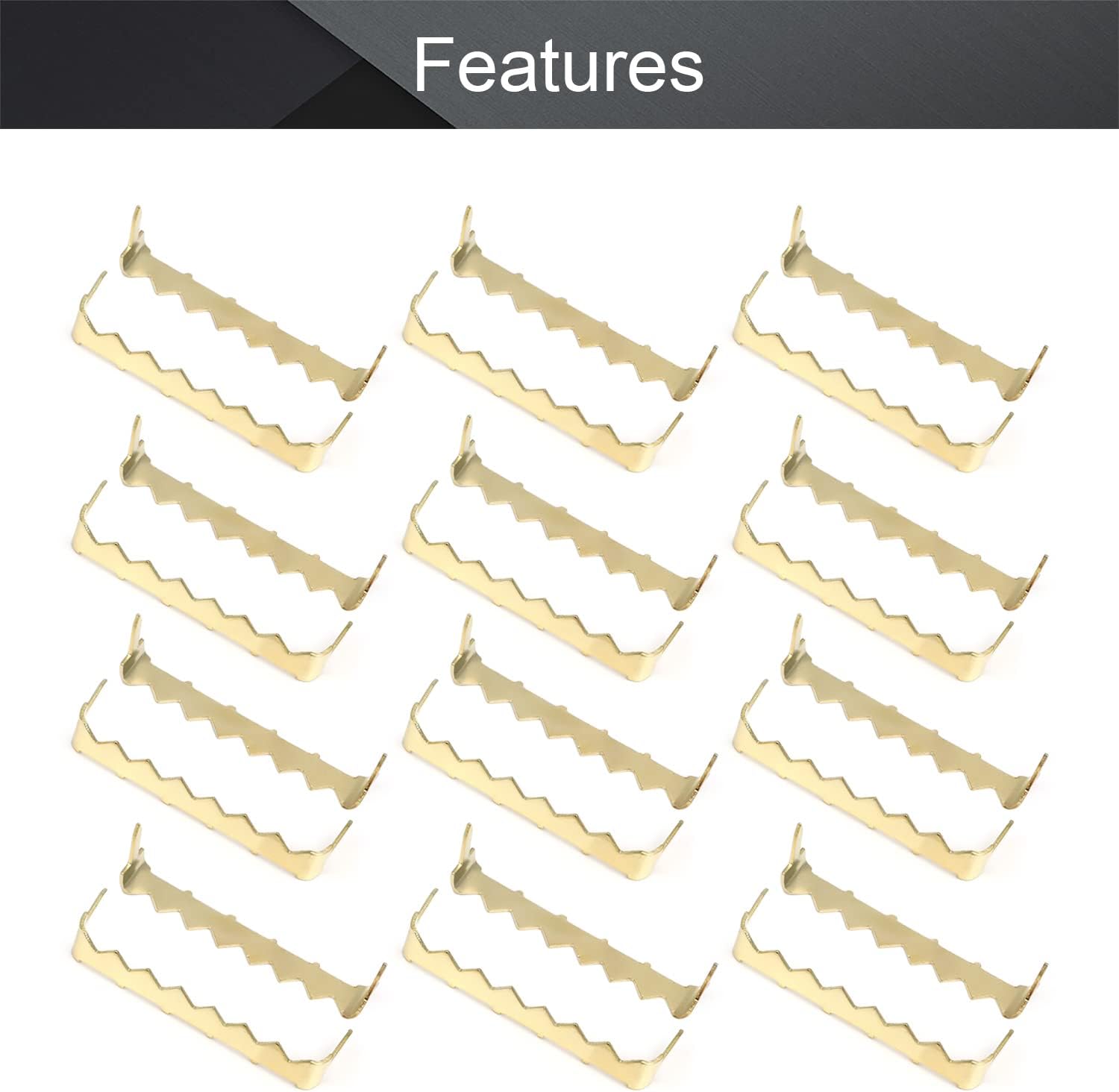 Nails for Hanging Pictures,Picture Hooks 100PCS No Nail Sawtooth Picture Hangers 1.89" Nailess Zinc Plated for Hard and Soft Wood Frames Hanging Gold