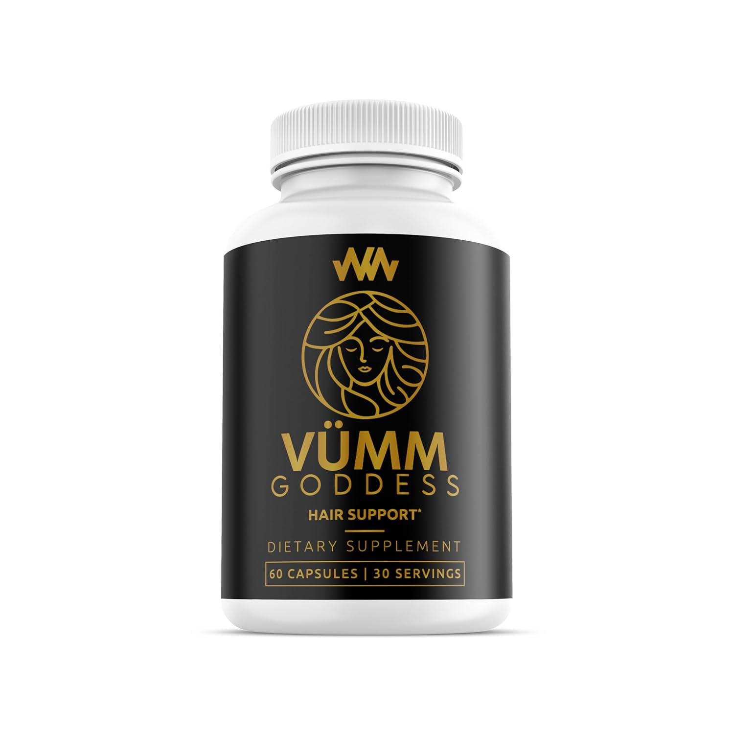 Womens Hair Growth Supplement | Thicker Fuller Hair Support for Thinning Hair and Hair Loss Vitamins | Warped Wellness Vumm Goddess