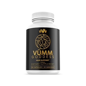 Womens Hair Growth Supplement | Thicker Fuller Hair Support for Thinning Hair and Hair Loss Vitamins | Warped Wellness Vumm Goddess