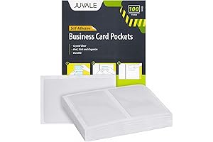Juvale 100-Pack Clear Business Card Sleeves: Your Professional Card Organizer for Enhanced Visibility