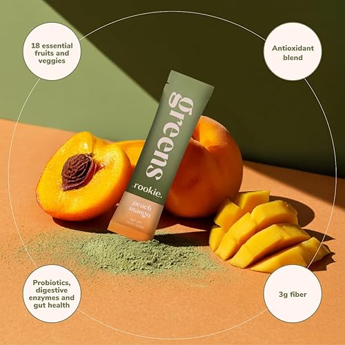 Miniatura 5 de Rookie Wellness Greens + Superfoods - Bebida en polvo de superalimentos verdes hecha con ingredientes integrales de origen alimentario contiene