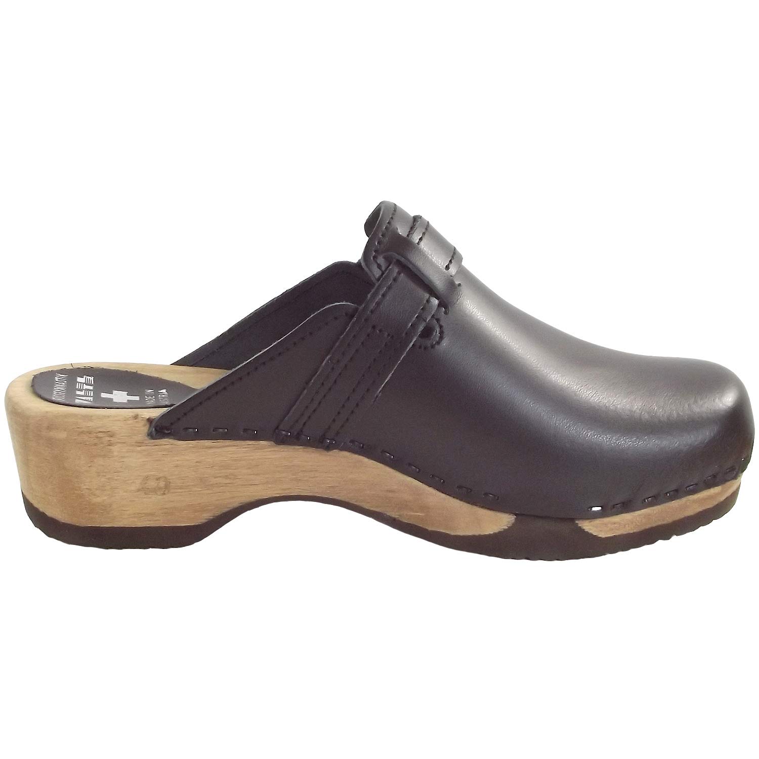 Adam 1608 - Zoccoli in legno da uomo, colore: Nero