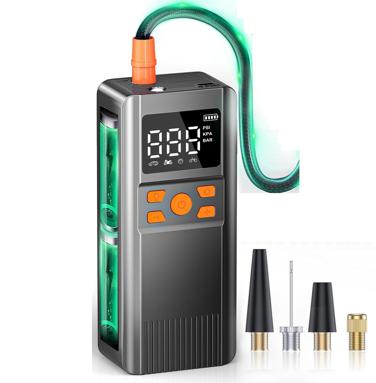 Tyre Inflator 150PSI Digital Tire Inflator Cordless Air Comp Ressor for Car Bike Motorcycle Tires Portable Pump with LCD Air Compressor