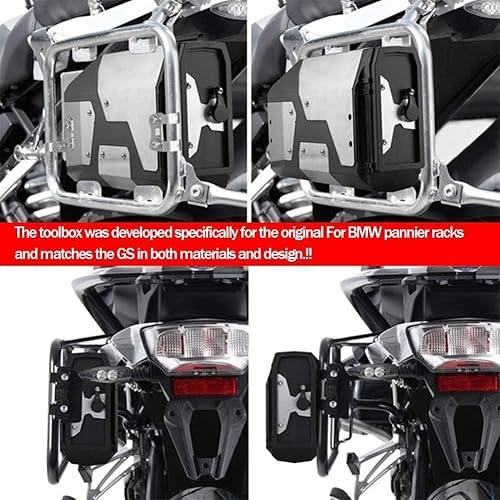 Miniatura 6 de Caja de herramientas de almacenamiento lateral para motocicleta compatible con B.M.W R1250GS, R1200GS, F750GS, F850GS funda lateral impermeable de