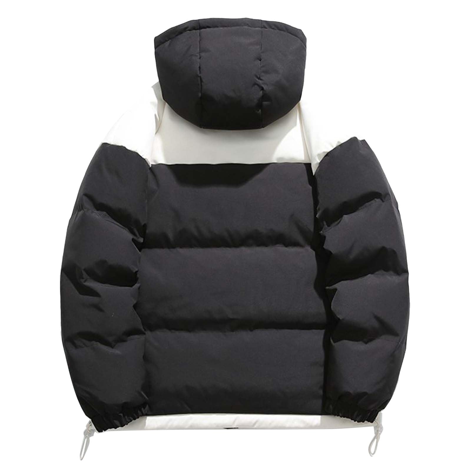 Chaqueta Hombre Vestir, de Invierno para, Estilo Casual, Gruesa, con Bolsillos y diseño de Bloques de Color