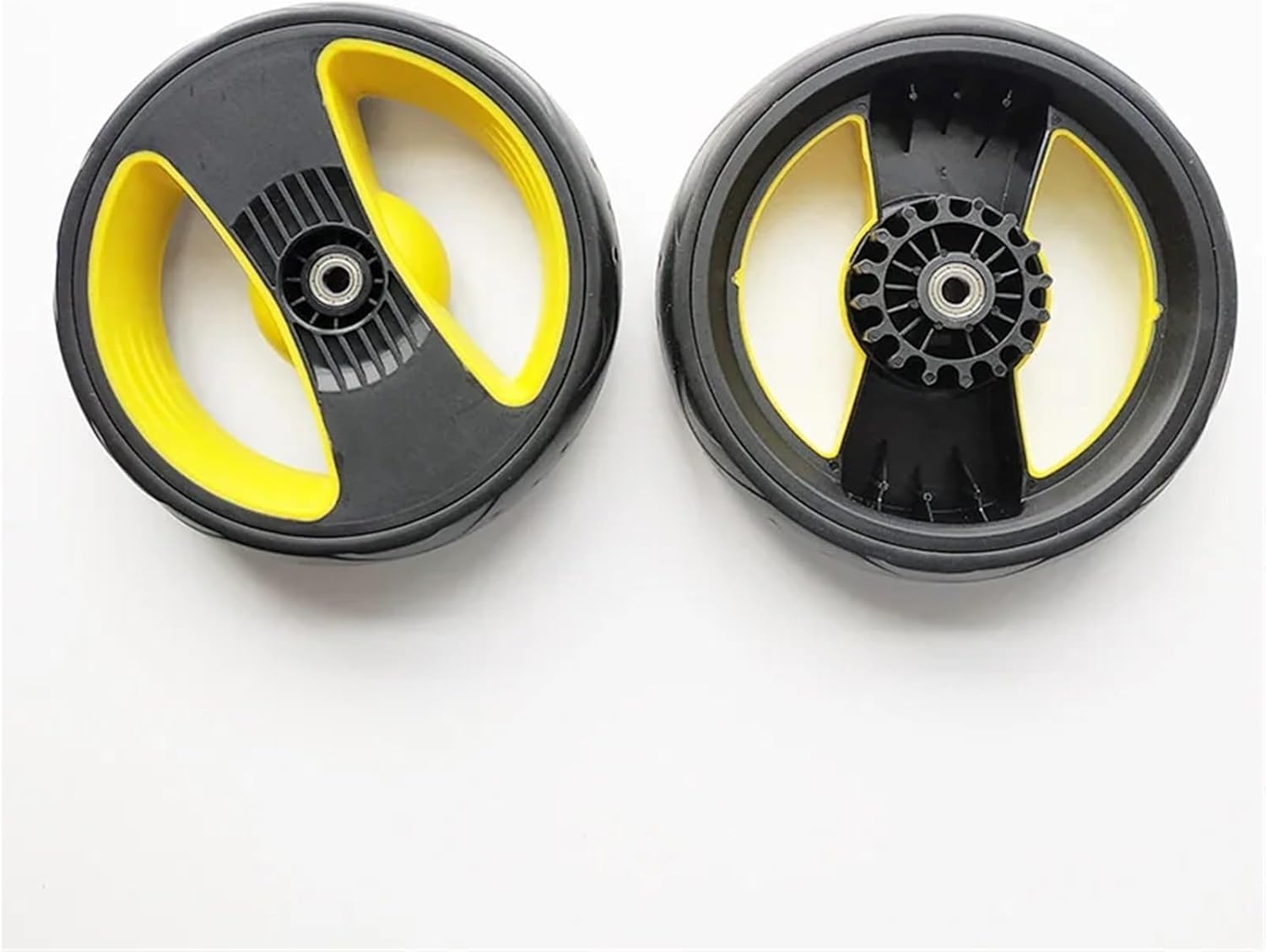 Stroller Wheels Replacement 1Pair Pushchair Wheel Compatible with Doon Foofoo 4 In 1 Carseat Stroller Well Compatible Similar Baby Cart With Bearing Pram Accessories(2 back)