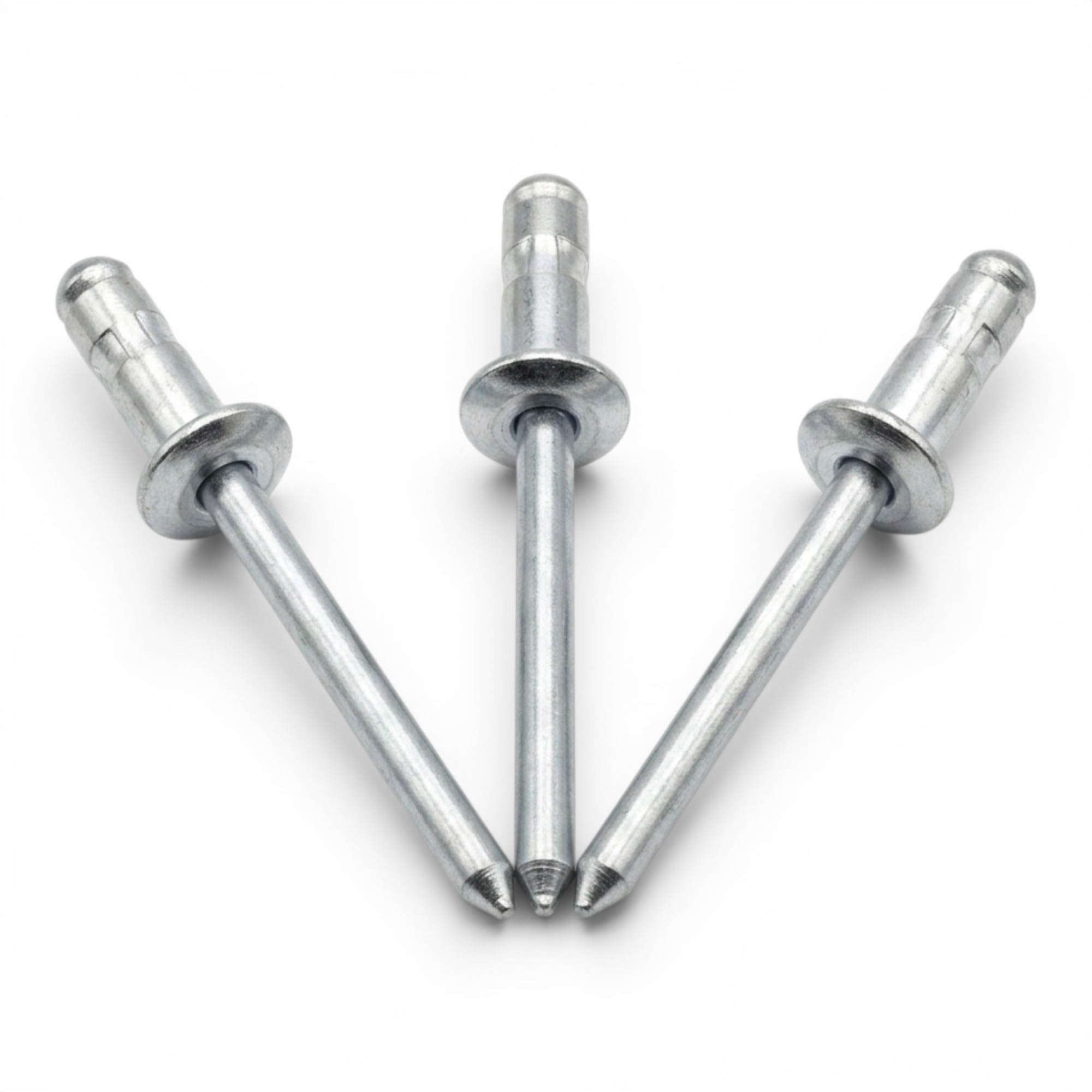 Multigrip Aluminium Pop Rivets 4.8 x 15mm (100 Pack) – Wide Grip Range Dome Head Open End Blind Rivets for Metal, Wood, Plastic, Furniture, Car & Marine