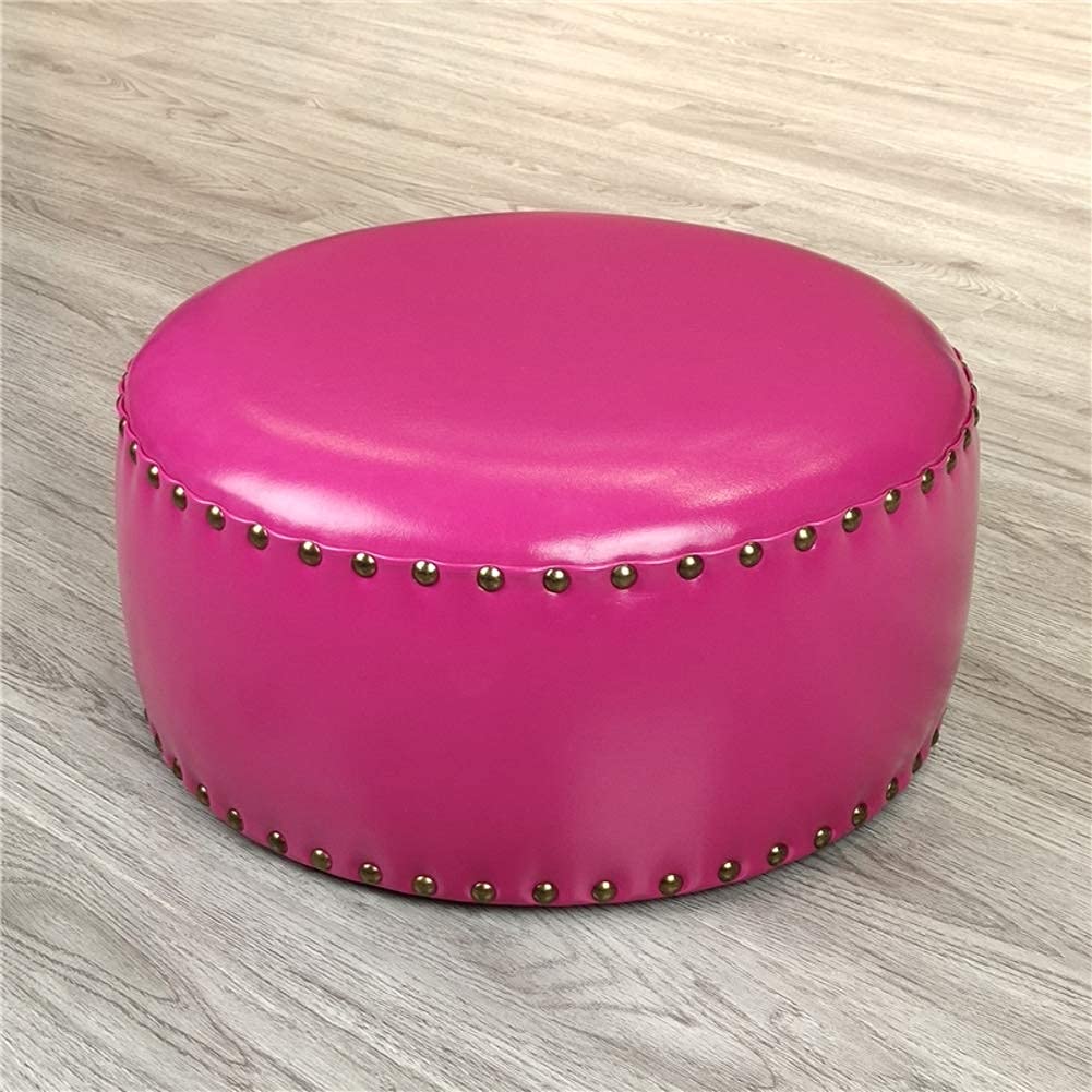 Tabouret pouf repose-pieds rectangulaire 40x20cm en simili cuir