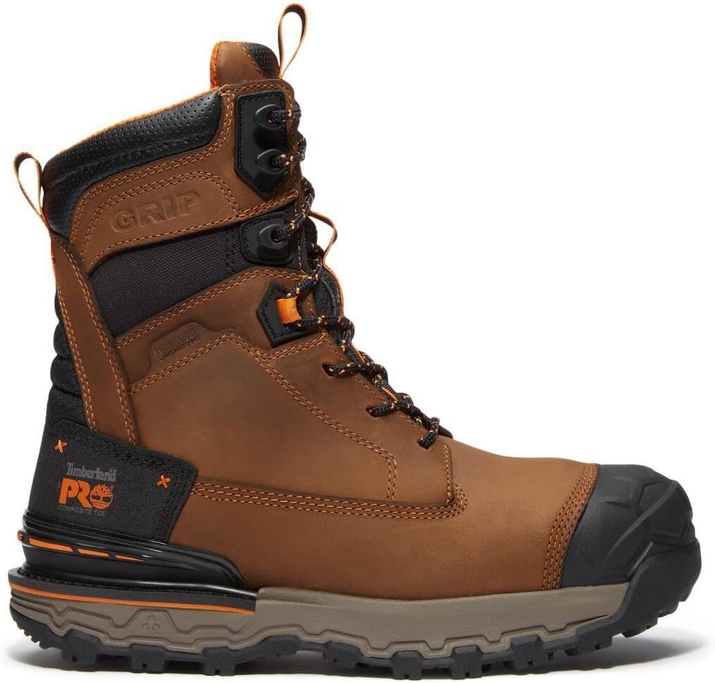 Timberland PRO mens Boondock Ultralight 8" Composite Safety Toe Waterproof Industrial Work Boot - Image 6