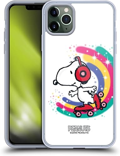 Vista 133 de Head Case Designs Funda de gel suave con licencia oficial de Peanuts I Love Pattern Snoopy Boardwalk Airbrush compatible con Apple iPhone 15