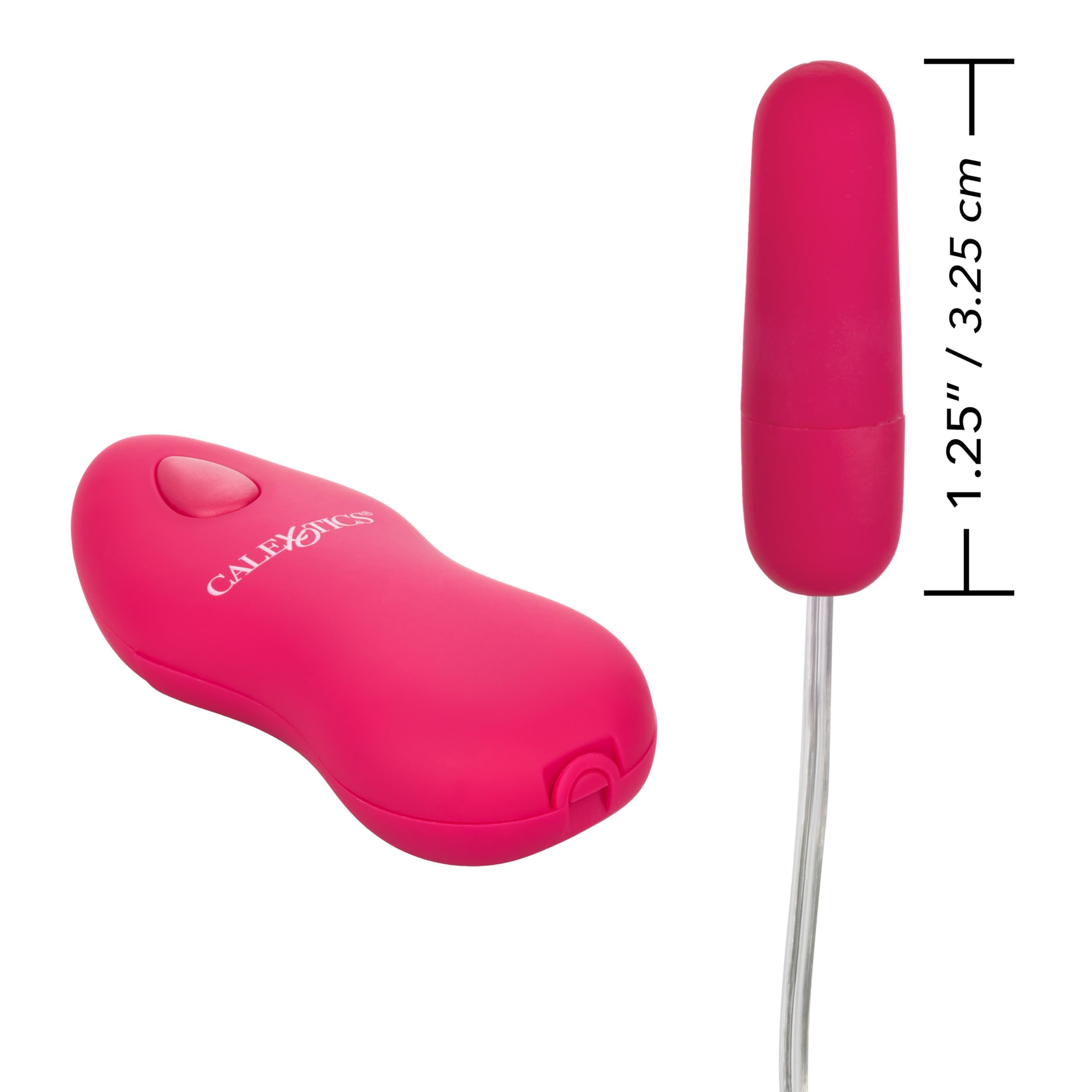 Amazon.com: CalExotics Whisper Micro Bullet  Self Heating Wired Pocket Bullet  Vibrator - Remote Control Sex Toys for Couples - Adult Egg Massager - 1.25  Inch - Pink (SE-0044-50-3) : Health & Household