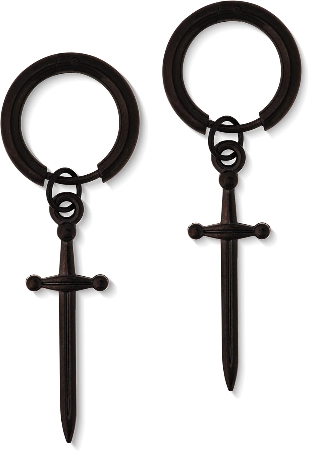 Sacina Gothic Black Sword Earrings, Dagger Knife Earrings, Christmas New Year Jewelry Gift For Women