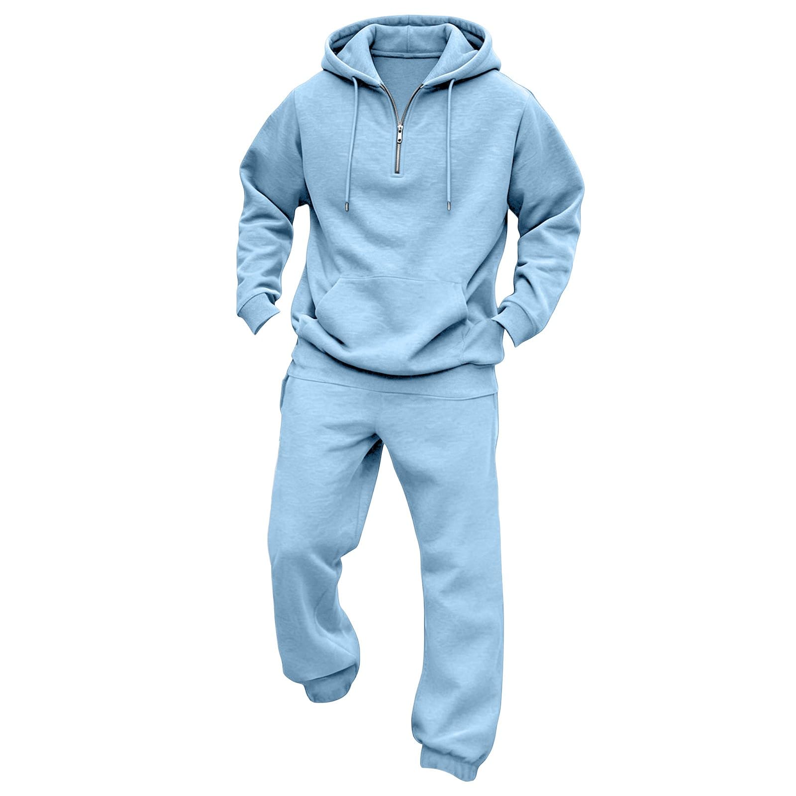 Tuta da uomo, set completo, vestibilità ampia, pantaloni della tuta e felpa