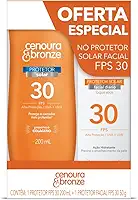 Cenoura e Bronze Kit Protetor Solar Corpo FPS 30 200ml + Facial FPS 30 50g, Cor: Branco