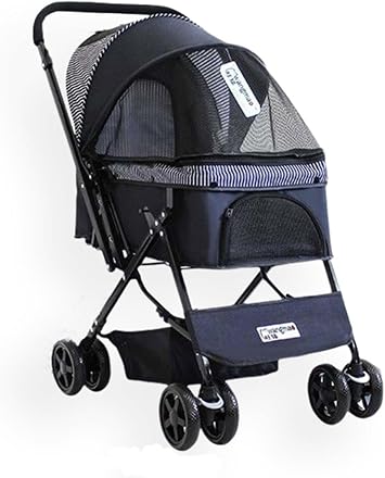 ZAMBA Nova Cat & Dog Stroller Navy Blue, 52x76.5x95cm Colorful