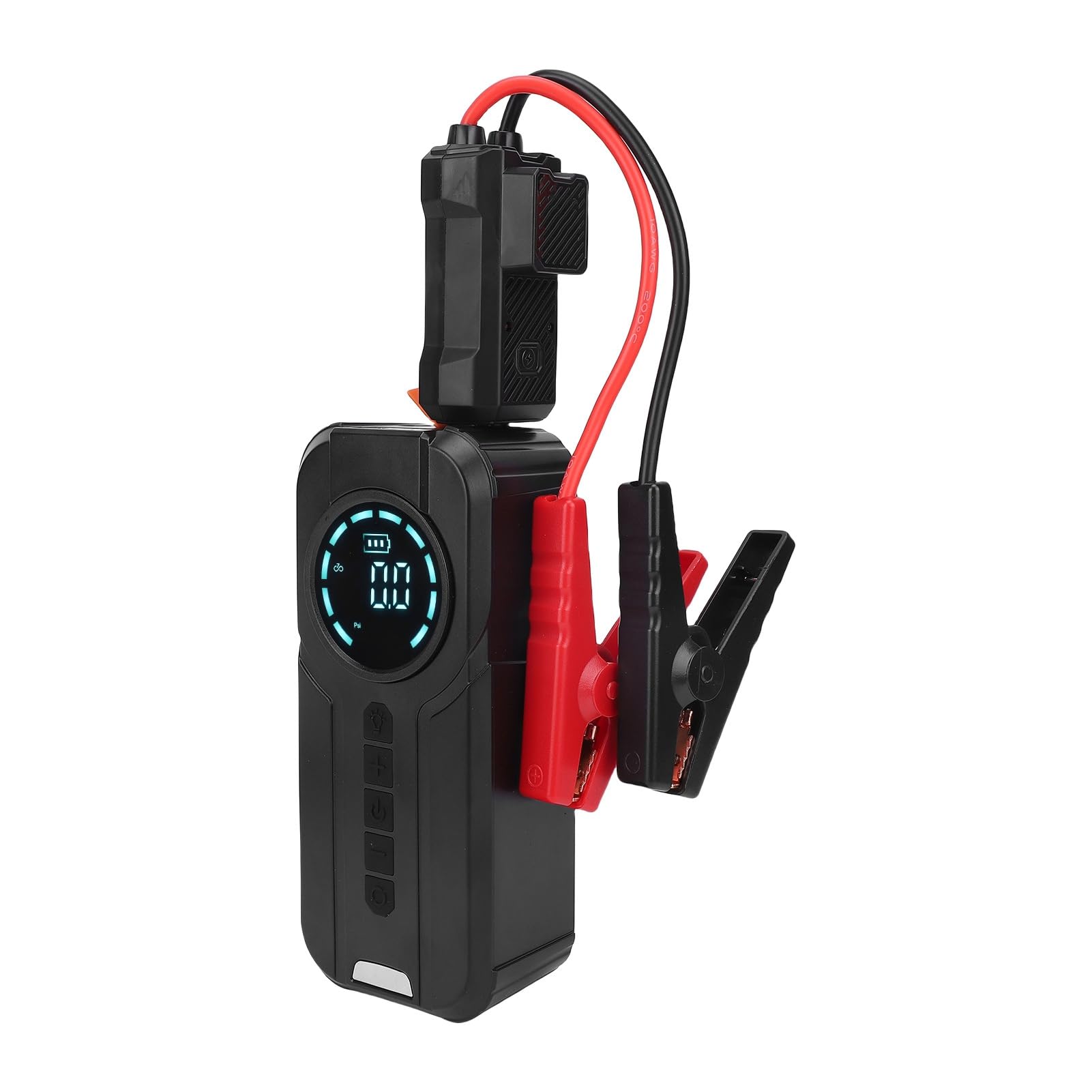 RiToEasysports Tragbarer Reifenfüller-Starthilfegerät, 10000-mAh-Akku-Luftpumpe mit Notbeleuchtung und Powerbank-Funktion, für Auto-, Fahrrad-, Motorradreifen und Sportbälle