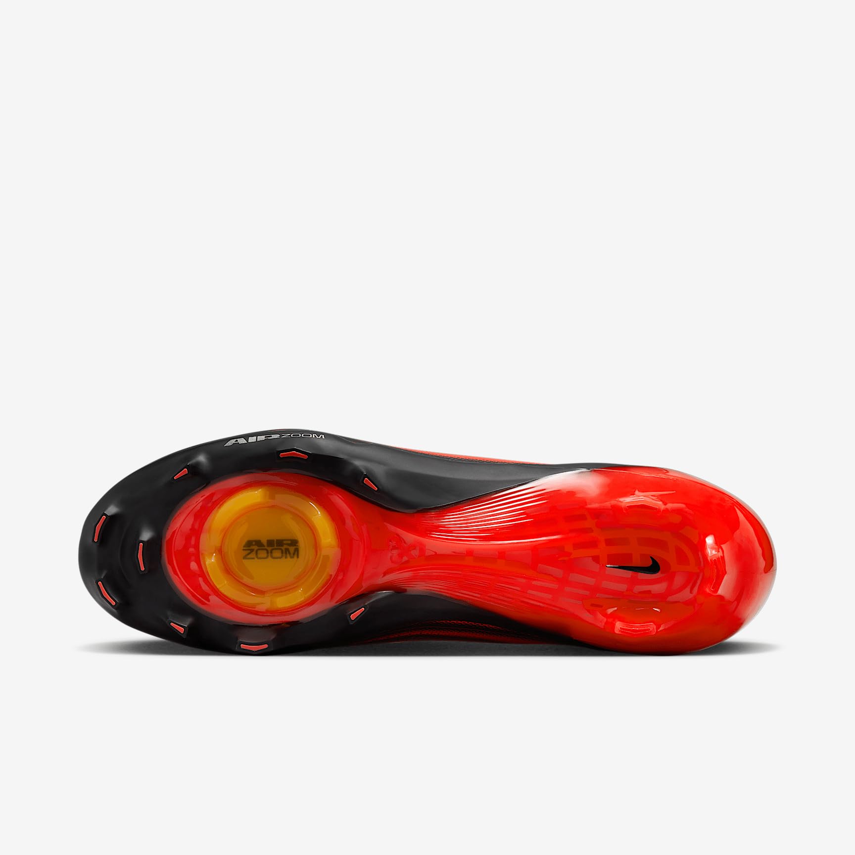 Nike Vapor Pro 1 Football Cleats (HF9409-600, Bright Crimson/Laser Orange/Black) Size 10