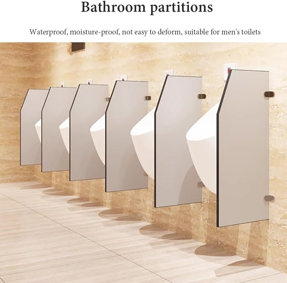 Urinal Partition Screen, Toilet Protection Partition, Bathroom Partition, Urinal Privacy Screen, Suitable for Office Restaurant Hotel,4pc 45 * 1.2 * 120cm