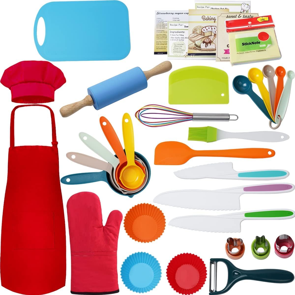 Juego de suministros de cocina y repostería para niños