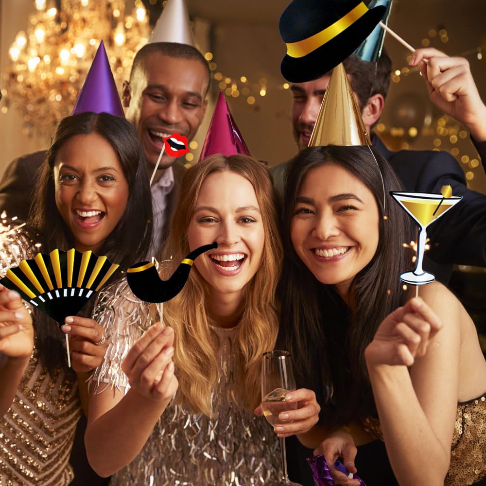 Kit Photobooth 21 Pièces | Cadre Gonflable + Accessoires Selfie | Pour Mariage, Anniversaire