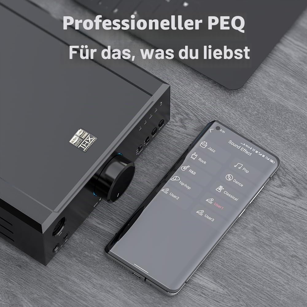 FiiO K9 AKM Desktop-DAC- und Kopfhörerverstärker, AK4191EQ + AK4499EX, THX AAA 788+, Bluetooth 5.1 LDAC, 768 kHz/32 Bit DSD512, 4,4/6,35 mm Ausgang für PC/HomeAudio